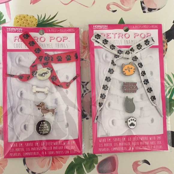 Accessories Shoelaces With Enamel Cat And Dog Charms Poshmark